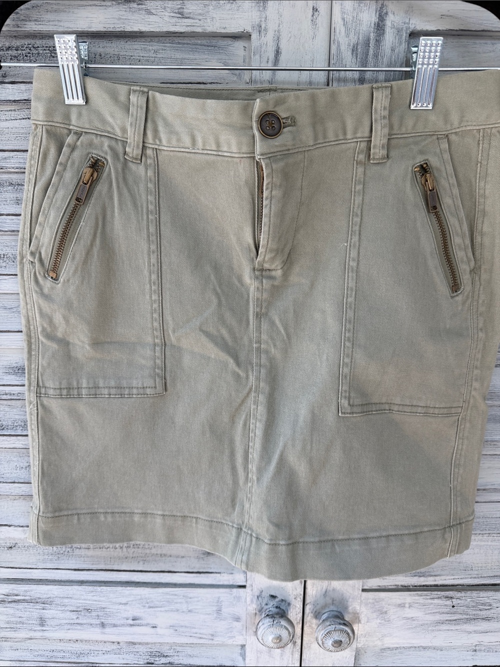 Old Navy Olive Green Utility Skirt Size 4